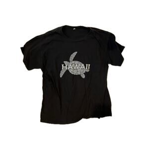 Hawaii Turtle Black T-shirt Mens XL